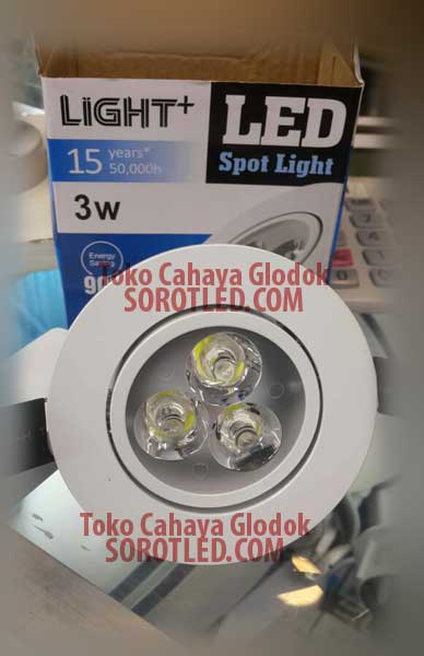 Lampu Downlight Light++ 3watt Super LED