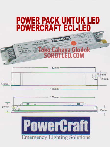 Powercraft ECL-LED Powerpack untuk lampu LED