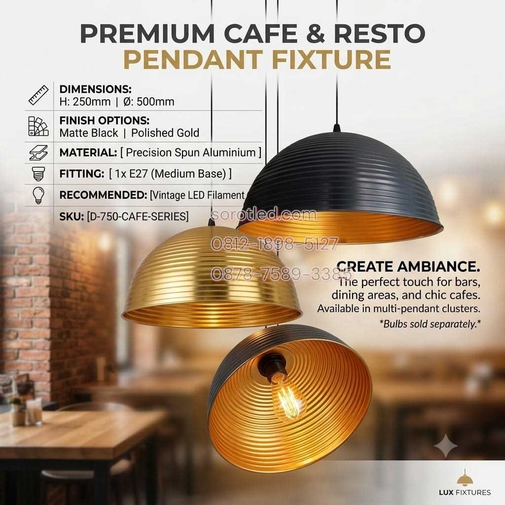 lampu resto cafe led filamen e27