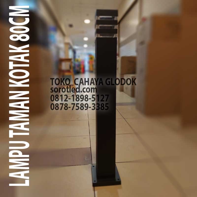 lampu taman kotak 80cm