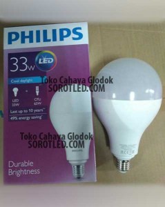 Lampu Philips LED Bulb 40watt 33watt Durable Brightness