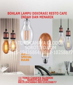 Bola Lampu Pendant Resto Cafe Modern Minimalis