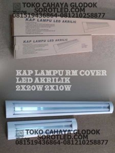 KAP Lampu RM LED Cover Akrilik 2x20w 2x10w