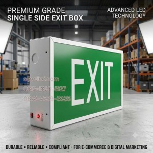lampu exit box led emergency dinding