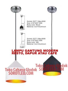 Lampu Gantung Resto dan Cafe Modern Minimalis