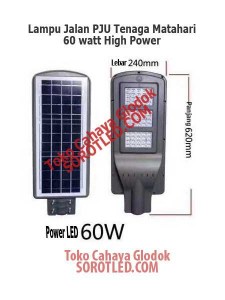 Lampu Jalan 60 watt Solar Cell