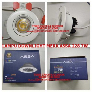 Lampu Downlight merk ASSA 228 7w Versi Ekonomis