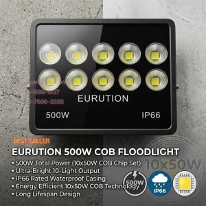 lampu sorot eurution 500w cob led