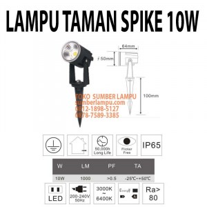 lampu sorot taman 10w