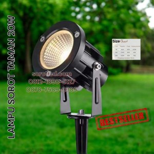 lampu sorot taman biru