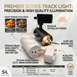 lampu spotlight cri 92 24d tracklight