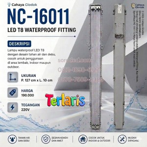 lampu waterproof tl led 2x 18w 120cm