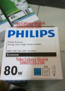 Philips EHL Twister 80watt 6500K E40